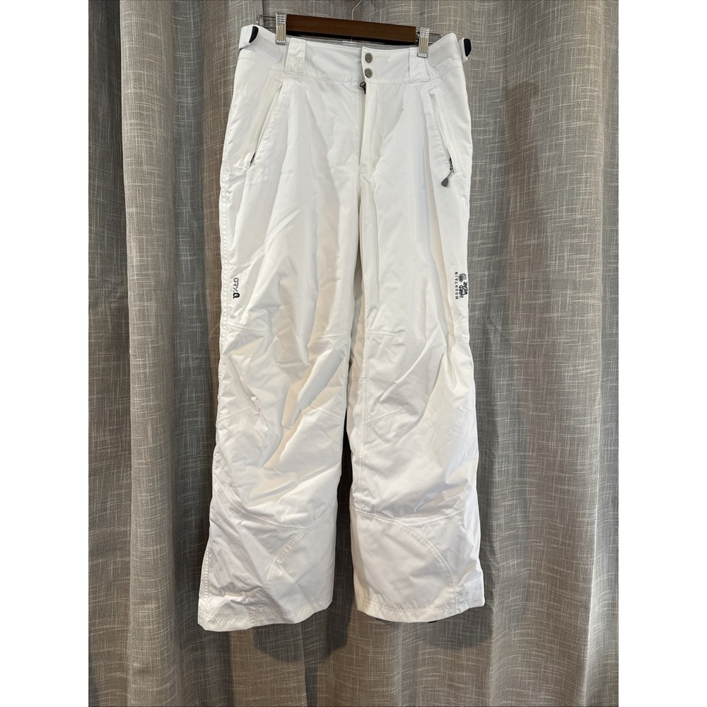 MOUNTAIN HARDWEAR "RETURNIA" SKI/SNOWBOARD White Snow Pants Women Medium NWOT
